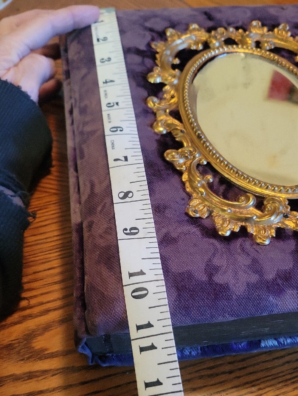 Antique Velvet Parlor Photo Album~ Velvet~ 46  Photos - Picture 2 of 12